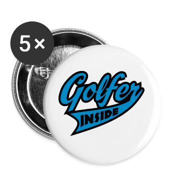 Golf - Buttons groß 56 mm (5er Pack) - Weiß - Vorne