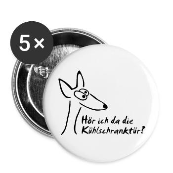 podenco kuehleschrank - Buttons groß 56 mm (5er Pack) - Weiß - Vorne