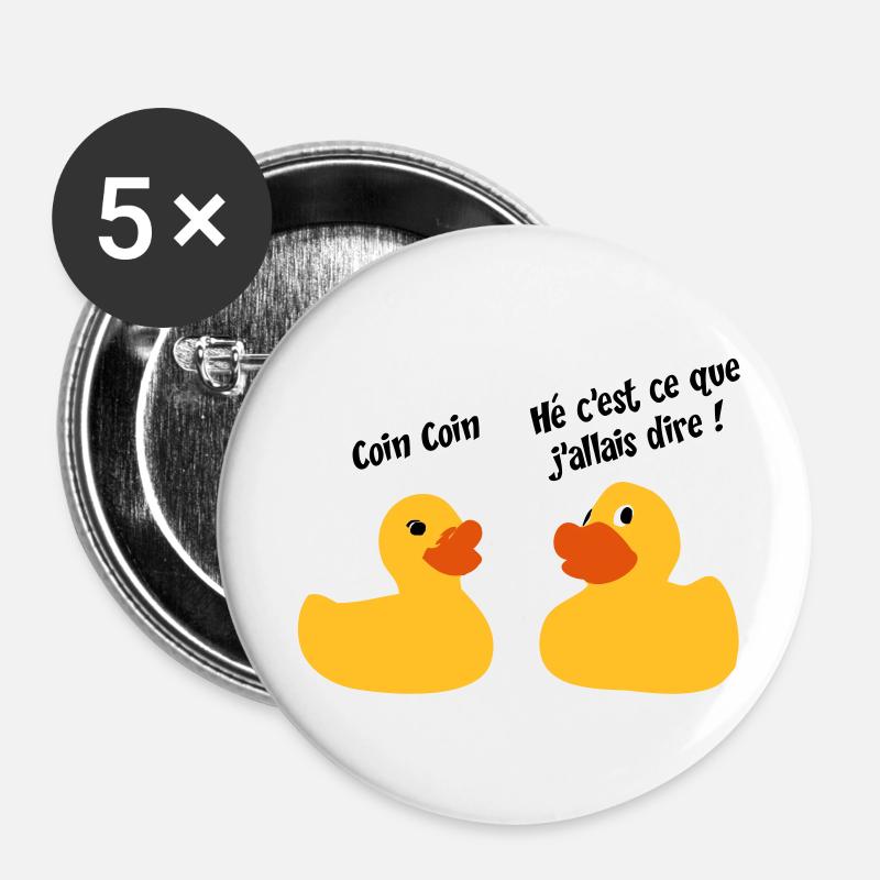 Duck - Buttons large 2.2''/56 mm (5-pack) - white