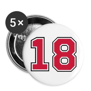 18__f2 - Buttons groß 56 mm (5er Pack) - Weiß - Vorne