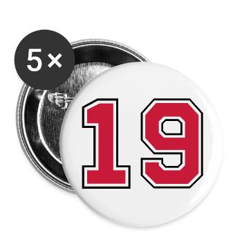 19__f2 - Buttons groß 56 mm (5er Pack) - Weiß - Vorne