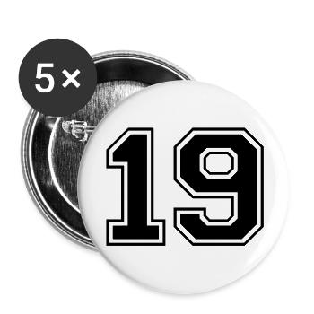 19 - Buttons large 2.2''/56 mm (5-pack) - white - Front