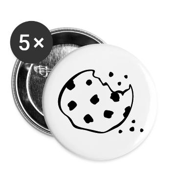 cookie - Buttons large 2.2''/56 mm (5-pack) - white - Front