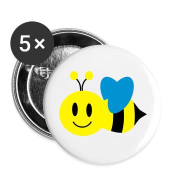 abeille - Buttons large 2.2''/56 mm (5-pack) - white - Front