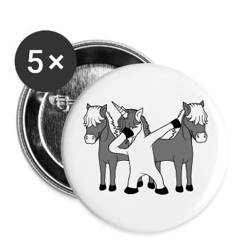 être différent différent équipe membre du parti tamponner unicor - Lot de 5 grands badges (56 mm) - blanc - Devant
