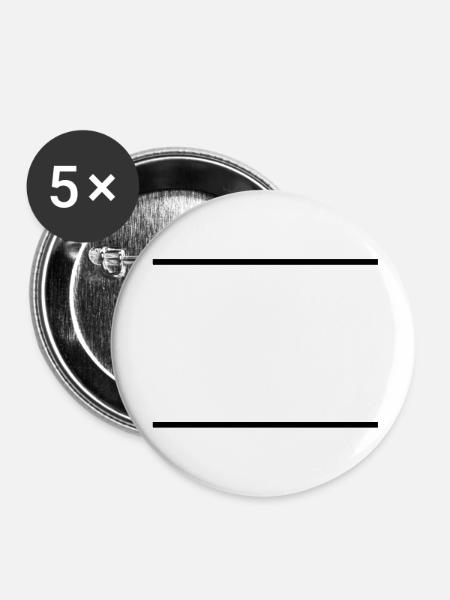 linien__f1 - Buttons groß 56 mm (5er Pack) - Weiß