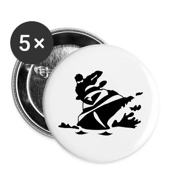 jetski - Buttons large 2.2''/56 mm (5-pack) - white - Front