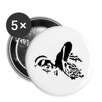 schwimmer_2 - Buttons large 2.2''/56 mm (5-pack) - white - Front