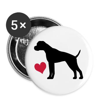 boxer - Buttons large 2.2''/56 mm (5-pack) - white - Front