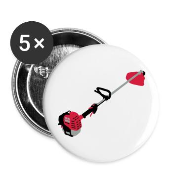 brushcutter_d1 - Buttons large 2.2''/56 mm (5-pack) - white - Front