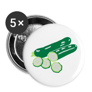 courgettes g1 - Buttons large 2.2''/56 mm (5-pack) - white - Front