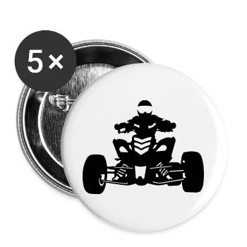 Quad - Buttons large 2.2''/56 mm (5-pack) - white - Front