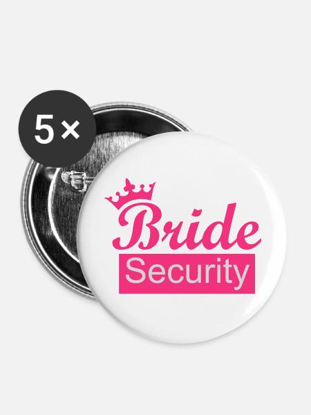 Bride - Buttons groß 56 mm (5er Pack) - Weiß