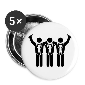 bachelor_crew__f1 - Lot de 5 grands badges (56 mm) - blanc - Devant
