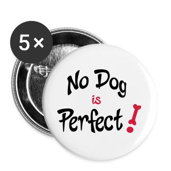 funny dog - Buttons large 2.2''/56 mm (5-pack) - white - Front