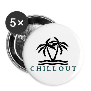 chill_out_vec_2 de - Buttons groß 56 mm (5er Pack) - Weiß - Vorne