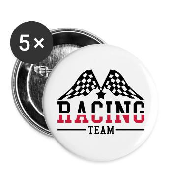 racing_team_ri2 - Buttons groß 56 mm (5er Pack) - Weiß - Vorne