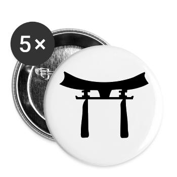 japan_sign - Buttons groß 56 mm (5er Pack) - Weiß - Vorne