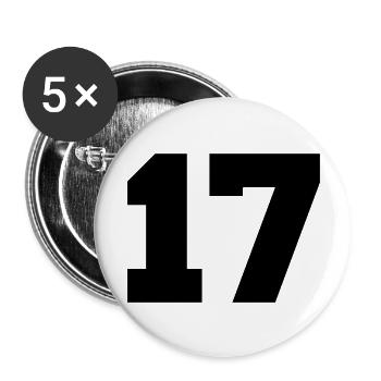 17 - Buttons large 2.2''/56 mm (5-pack) - white - Front