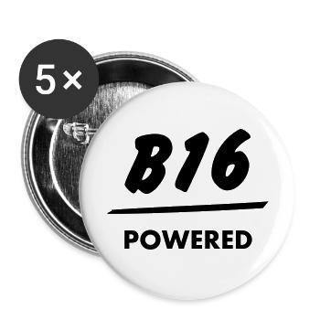 JDM T Engine powered B16 | T-shirts JDM - Buttons large 2.2''/56 mm (5-pack) - white - Front
