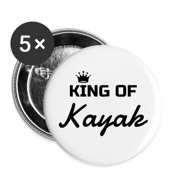 Kayak Kayakiste Sport Sportif Athlète - Lot de 5 grands badges (56 mm) - blanc - Devant