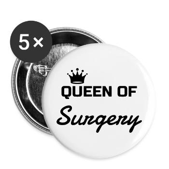 Doctor Arzt Surgeon Chirurg Surgery Chirurgie - Buttons large 2.2''/56 mm (5-pack) - white - Front