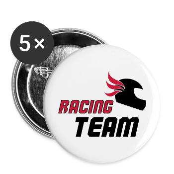 racing_team_02 - Buttons large 2.2''/56 mm (5-pack) - white - Front