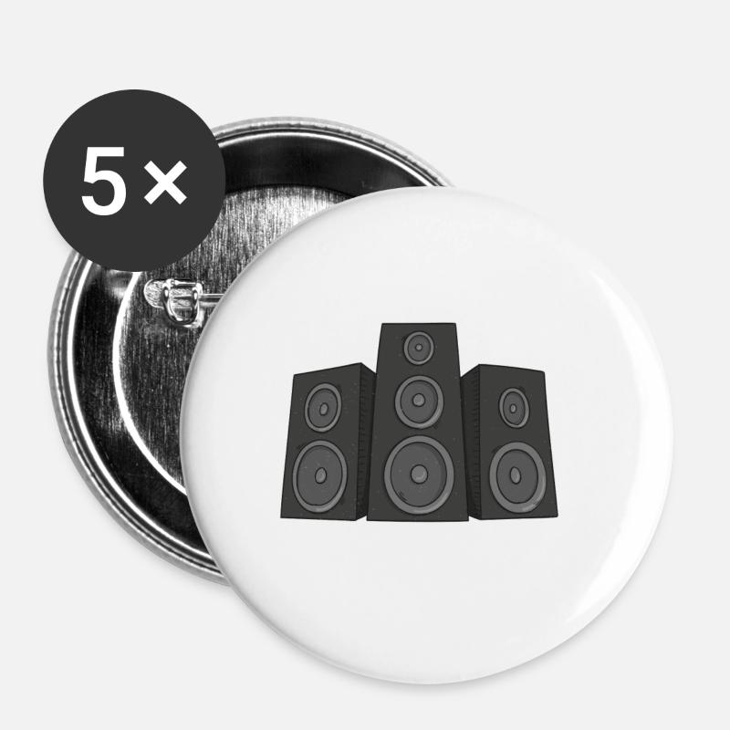 Speakers - Buttons large 2.2''/56 mm (5-pack) - white