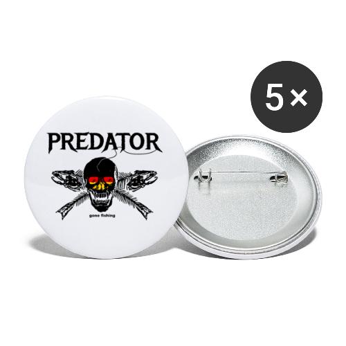 predator fishing / gone fishing - Buttons groß 56 mm (5er Pack)