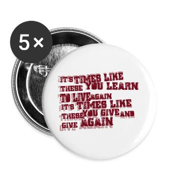 Zeiten wie diese - Buttons groß 56 mm (5er Pack) - Weiß - Vorne