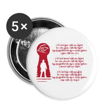 roland's song - Buttons large 2.2''/56 mm (5-pack) - white - Front
