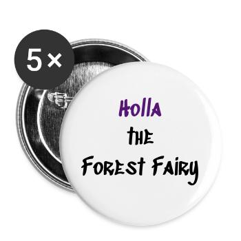 Forest Fairy - Buttons groß 56 mm (5er Pack) - Weiß - Vorne