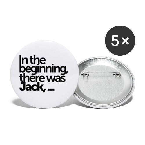 in the beginning - Buttons groß 56 mm (5er Pack)