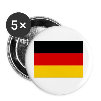 Allemagne - Lot de 5 grands badges (56 mm) - blanc - Devant