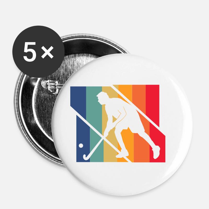 Field hockey - Buttons large 2.2''/56 mm (5-pack) - white