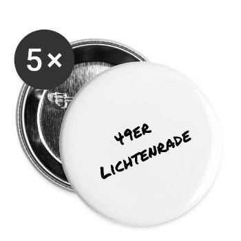 49er lichtenrade Berlin - Buttons groß 56 mm (5er Pack) - Weiß - Vorne