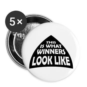 What Winners Look Like - Buttons large 2.2''/56 mm (5-pack) - white - Front