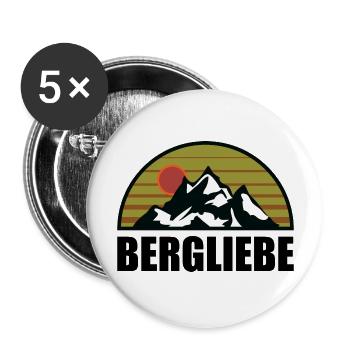 Mountain Climbers Nature Adventure - Buttons large 2.2''/56 mm (5-pack) - white - Front