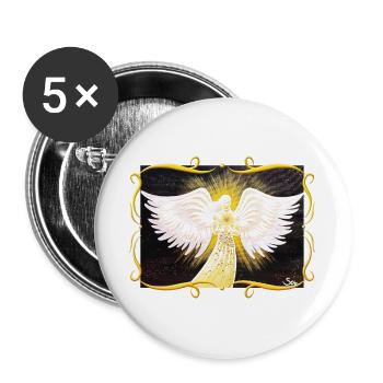 Der Lichtbringer - Sonja Ariel von Staden - Buttons groß 56 mm (5er Pack) - Weiß - Vorne