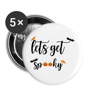 Helloween - Buttons large 2.2''/56 mm (5-pack) - white - Front