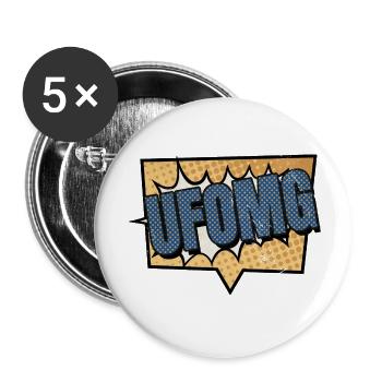ass hoodies and sweatshirts area 51 raid - Buttons groß 56 mm (5er Pack) - Weiß - Vorne