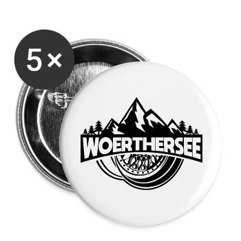 Wörthersee Wheel - Buttons groß 56 mm (5er Pack) - Weiß - Vorne