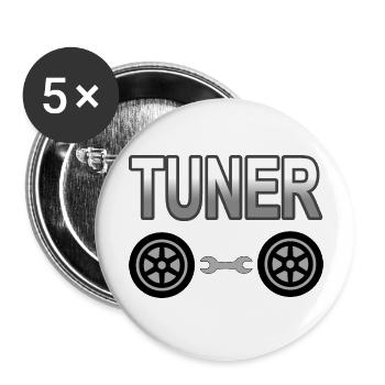 Car - Buttons large 2.2''/56 mm (5-pack) - white - Front