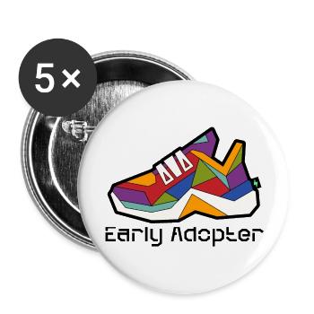 Shoe 4 - Buttons large 2.2''/56 mm (5-pack) - white - Front