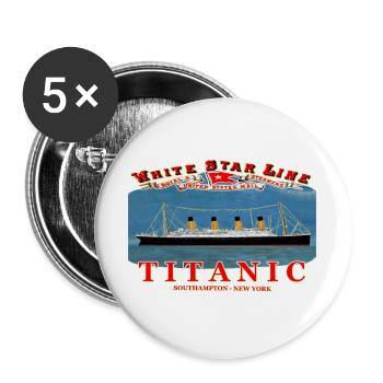 TITANISCHE SCHÖPFUNG Louis RUNEMBERG © Adagp - Buttons groß 56 mm (5er Pack) - Weiß - Vorne