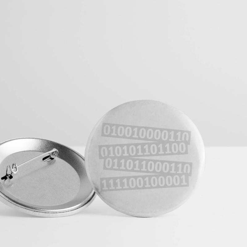 Langage de programme de code binaire Lot de 5 grands badges (56 mm)