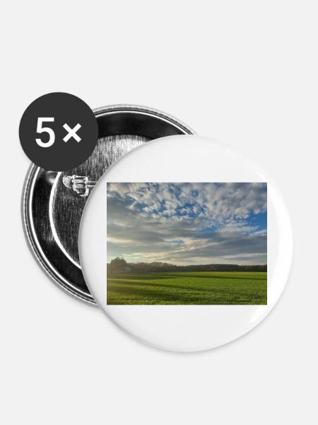 Zauberhafter Horizont - Buttons groß 56 mm (5er Pack) - Weiß