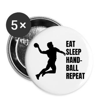 Handball Handball Team Handball Player - Buttons large 2.2''/56 mm (5-pack) - white - Front