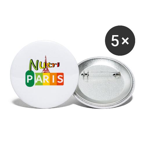 Nutri Paris - Lot de 5 grands badges (56 mm)