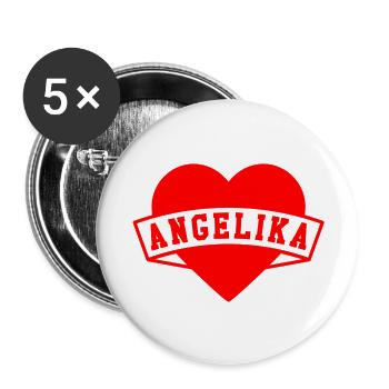Angelika Herzen - Buttons large 2.2''/56 mm (5-pack) - white - Front